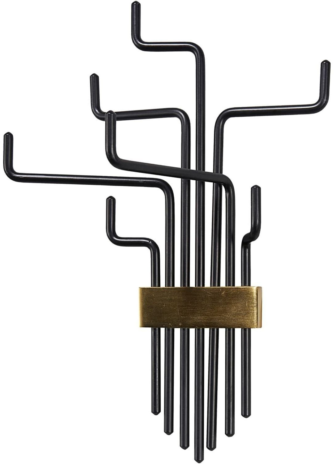House Doctor Coat hook Pipes 42x42,5 cm (203661221) black-gold
