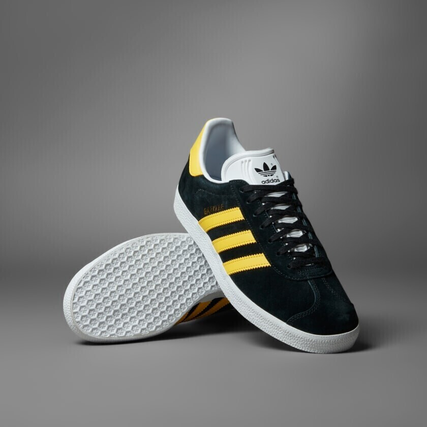 Adidas shoes black and yellow shop