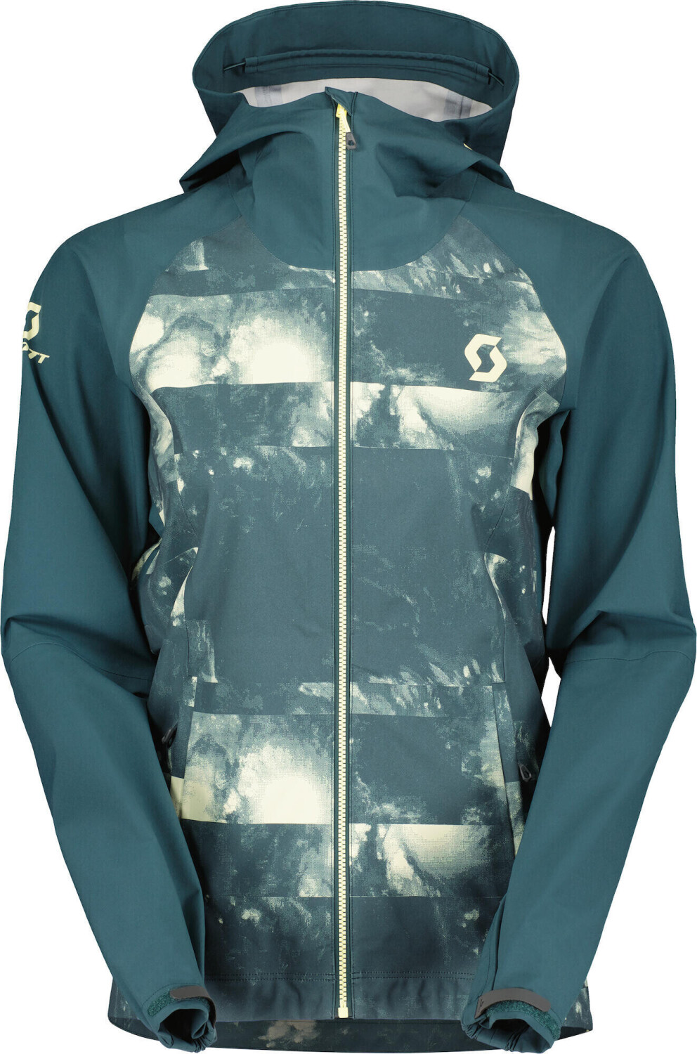Scott Jacket W's Trail Storm WP aruba green/pale yellow
