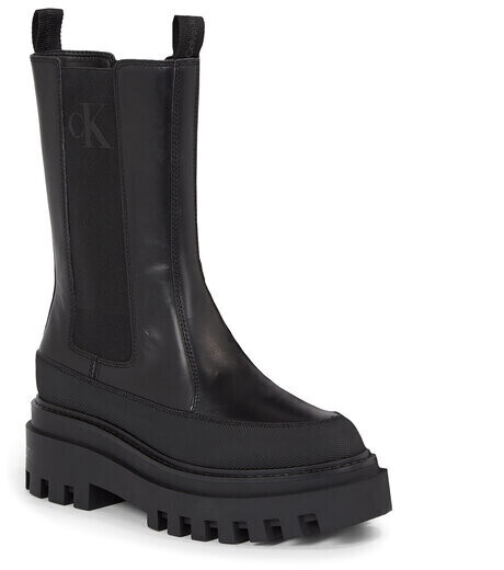 Calvin Klein Jeans Flatform Chelsea Boot Lth Wn YW0YW01111 Triple Black