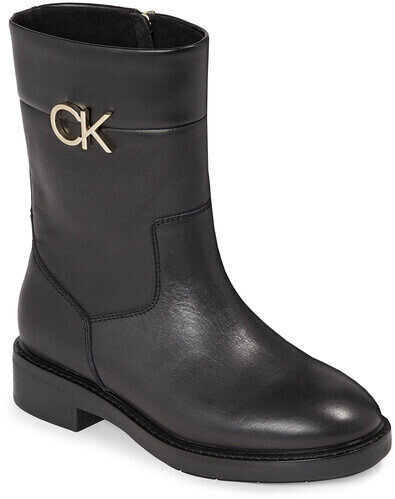 Calvin Klein Rubber Sole Ankle Boot W/Hw HW0HW01703 Ck Black