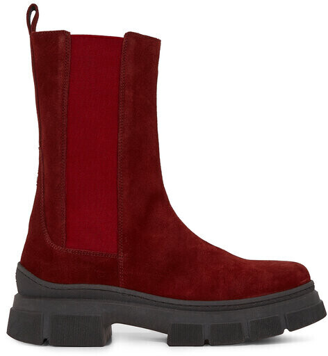 Tommy Hilfiger Essential Suede Chelsea Boot FW0FW07489 Redwood Brown