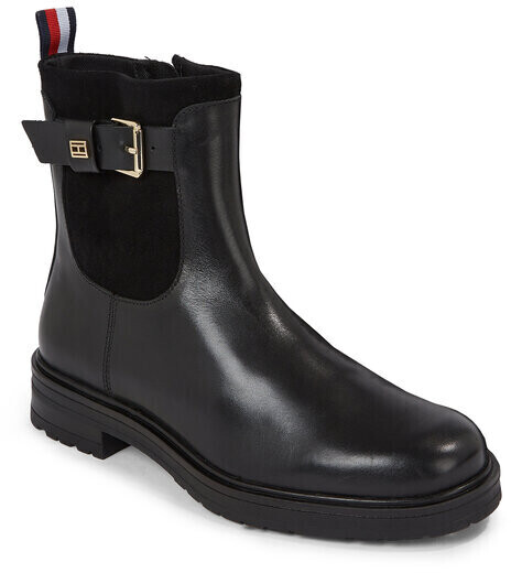 Tommy Hilfiger Thermo Material Mix Belt Bootie FW0FW07477 Black