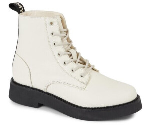 Lace up top flat boot
