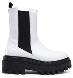 Calvin Klein Jeans Flatform Chelsea Boot YW0YW00850 White