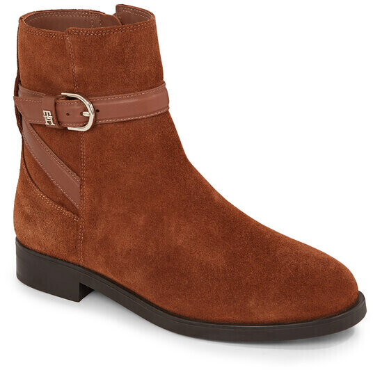 Tommy Hilfiger Elevated Essential Boot Suede FW0FW07482 Natural Cognac