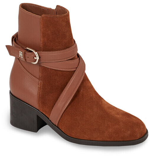 Tommy Hilfiger Elevated Essential Midheel Boot FW0FW07515 Natural Cognac