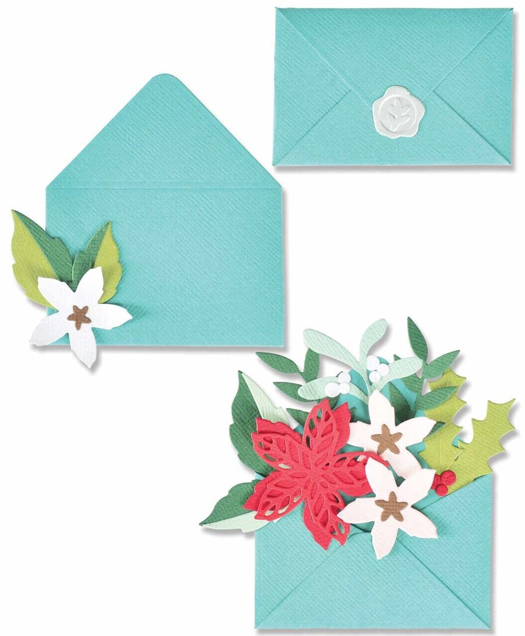 Sizzix Thinlits Die Set Festive Envelope by Lisa Jones