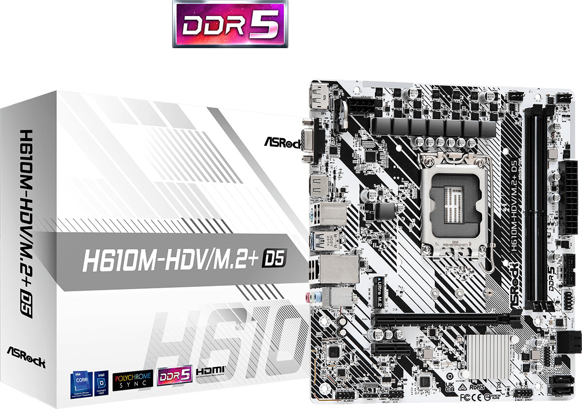 ASRock H610M-HDV/M.2+ D5