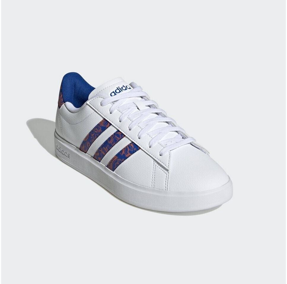 Adidas neo white and blue online