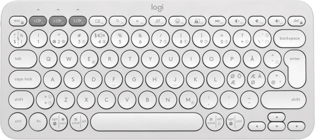 Logitech Pebble Keys 2 K380s (Nordic) White