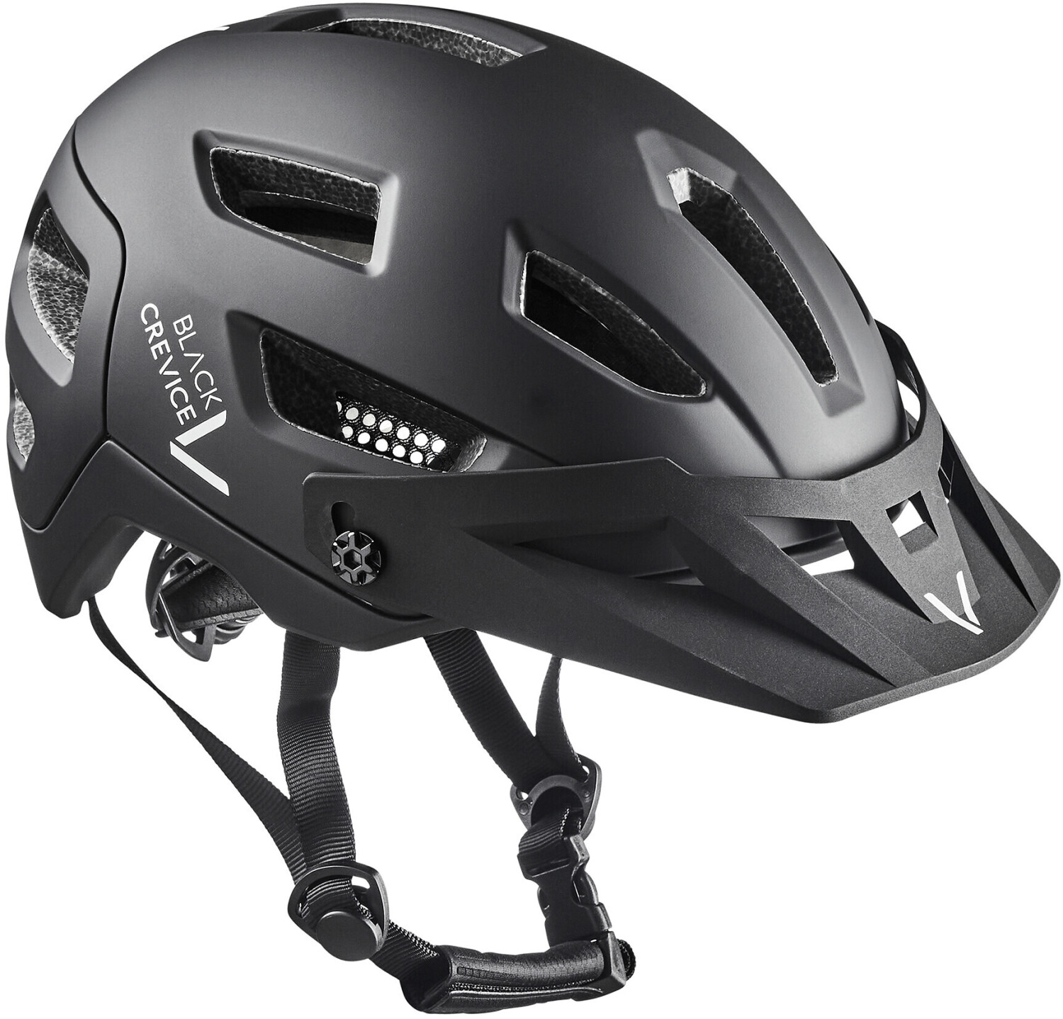Black Crevice MTB Bike Helmet