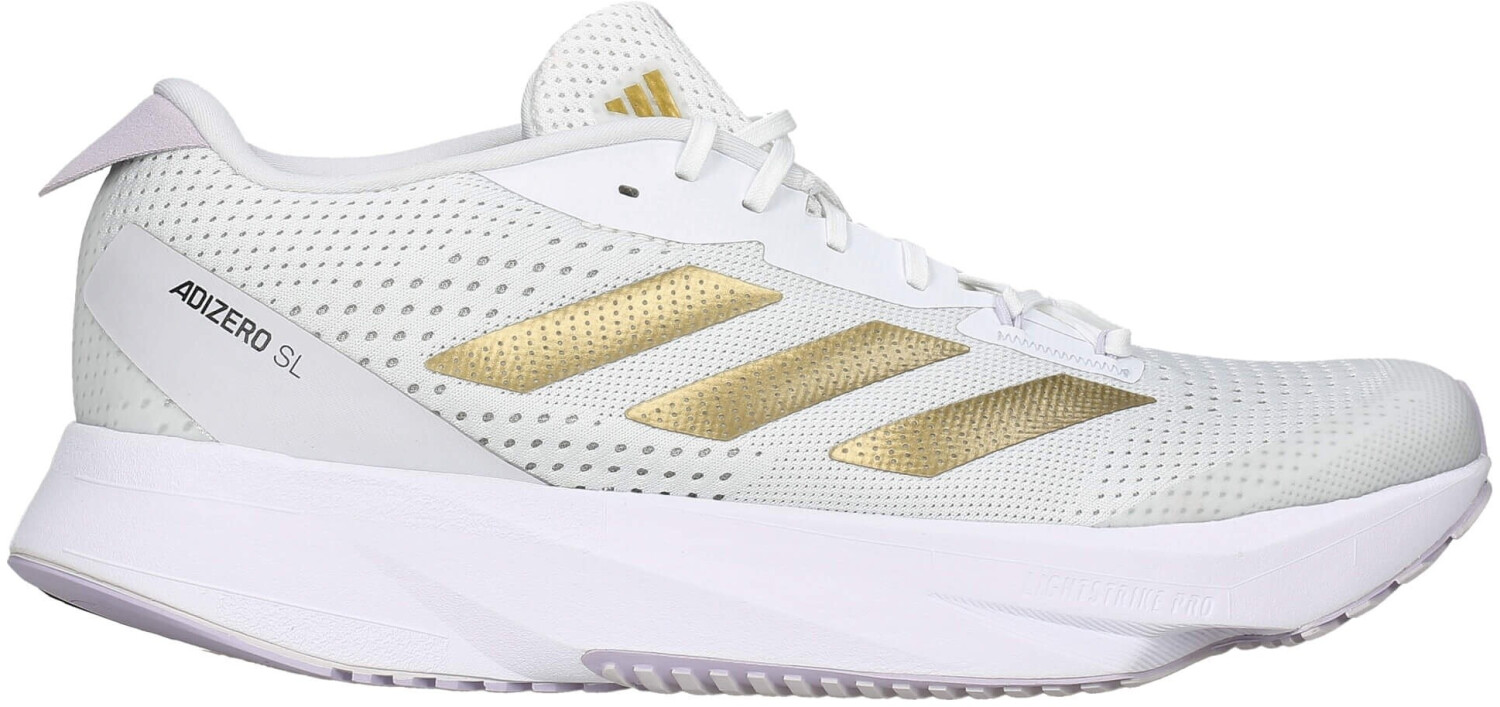 Buy Adidas Adizero SL Women cloud white gold metallic dash grey from 49.99 Today Best Deals on idealo