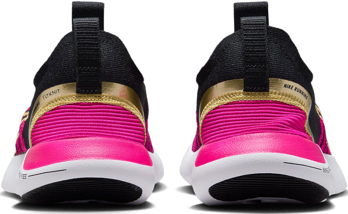 Nike Free RN NN Women black fireberry fierce pink golden metallic