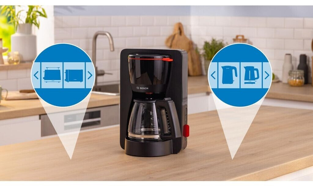 Glaskanne schwarz Preisvergleich 50,22 | € Bosch mit ab bei TKA3M133 MyMoment Kaffeemaschine