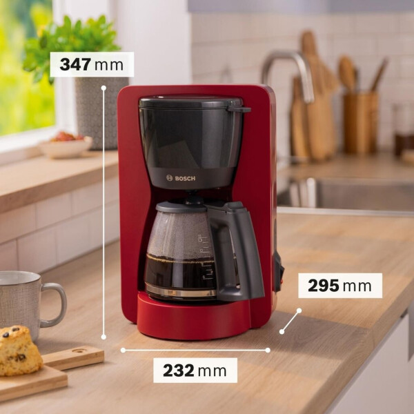 Bosch TKA3M133 MyMoment Kaffeemaschine mit Glaskanne rot, Bild 21