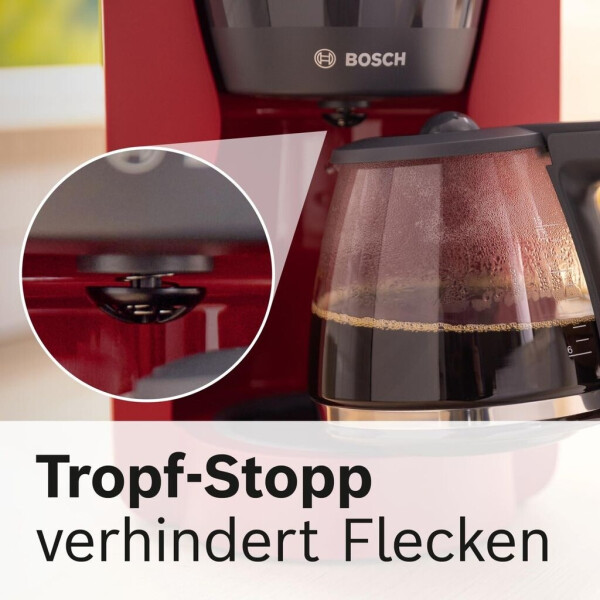 Bosch TKA3M133 MyMoment Kaffeemaschine mit Glaskanne rot, Bild 26