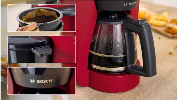 Bosch TKA3M133 MyMoment Kaffeemaschine mit Glaskanne rot, Bild 9