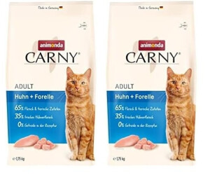 Animonda Carny Katzen Trockenfutter Huhn + Forelle ab 2.84  | Vergleiche  49 Angebote auf idealo.de