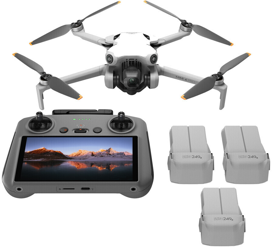 DJI Mini 4 Pro (DJI RC-N2), Folding Mini-Drone with 4K HDR Video Camera for  Adults, Under 0.549 lbs/249 g, 34 Mins Flight Time, 20 km Max Video