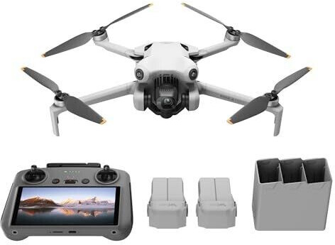 DJI Mini 4 Pro (DJI RC 2), Mini Drone Pliable avec Caméra 4K pour Adultes,  Moins de 0,549 lb/249 g, Temps de Vol 34 min, Transmission Vidéo 20 km,  Détection Omnidirectionnelle, C0 