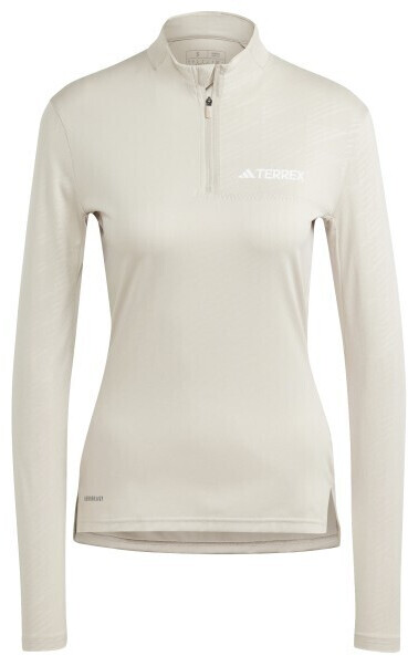 Adidas TERREX Multi Half-Zip Long Sleeve T-Shirt (HZ6265) wonder beige