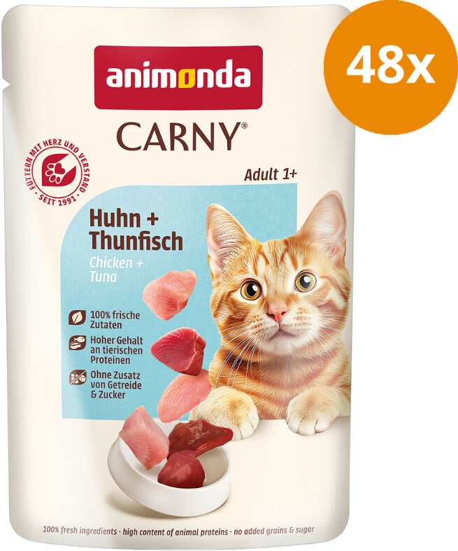 Animonda Carny Katzen Nassfutter Huhn + Thunfisch 85g ab 1.06  |  Vergleiche 24 Angebote auf idealo.de