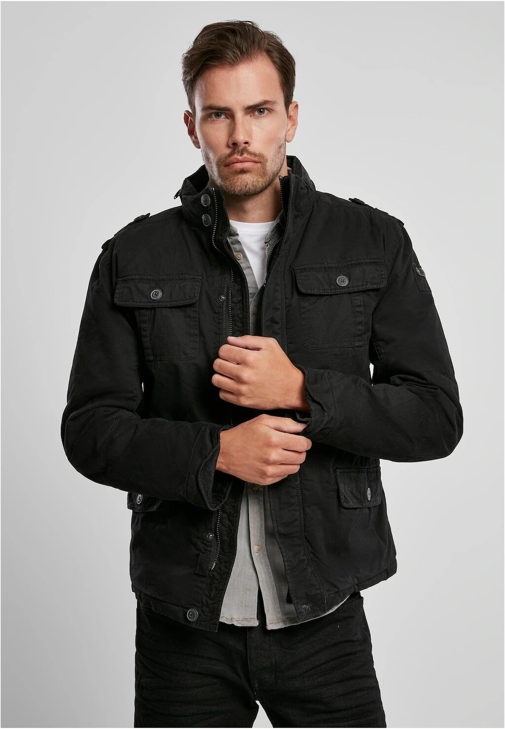 Brandit britannia winter jacket deals black