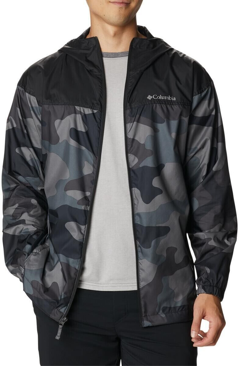 Columbia Men's Flash Challenger Novelty Windbreaker black mod camo