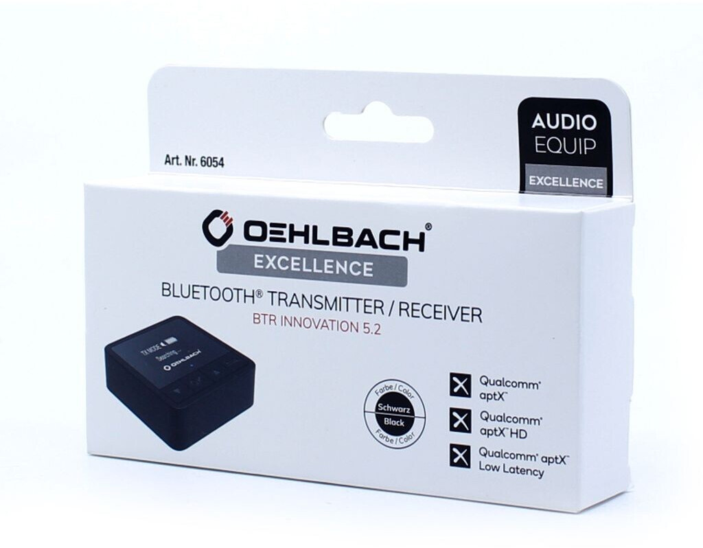 Oehlbach BTR 5.2 transmisor receptor de audio Bluetooth de altas  prestaciones 
