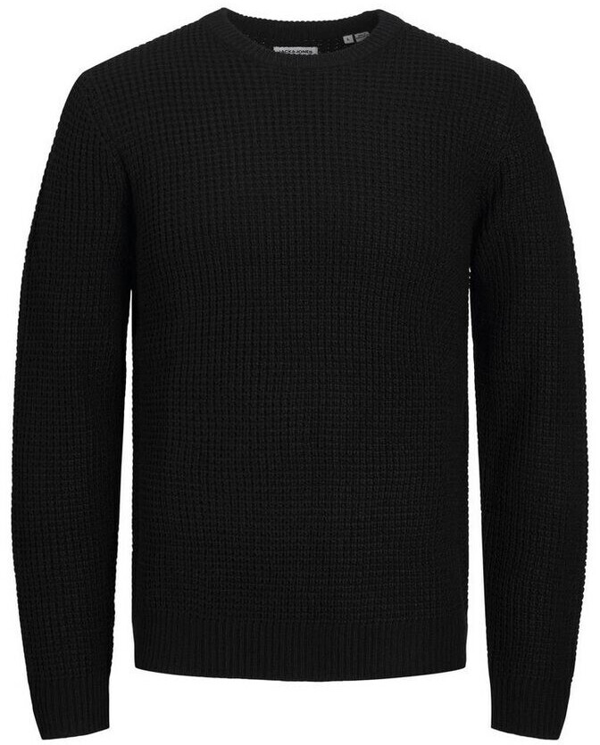 Jack & Jones Jjewilliam knit crew neck sn (12236776-4235107) black 