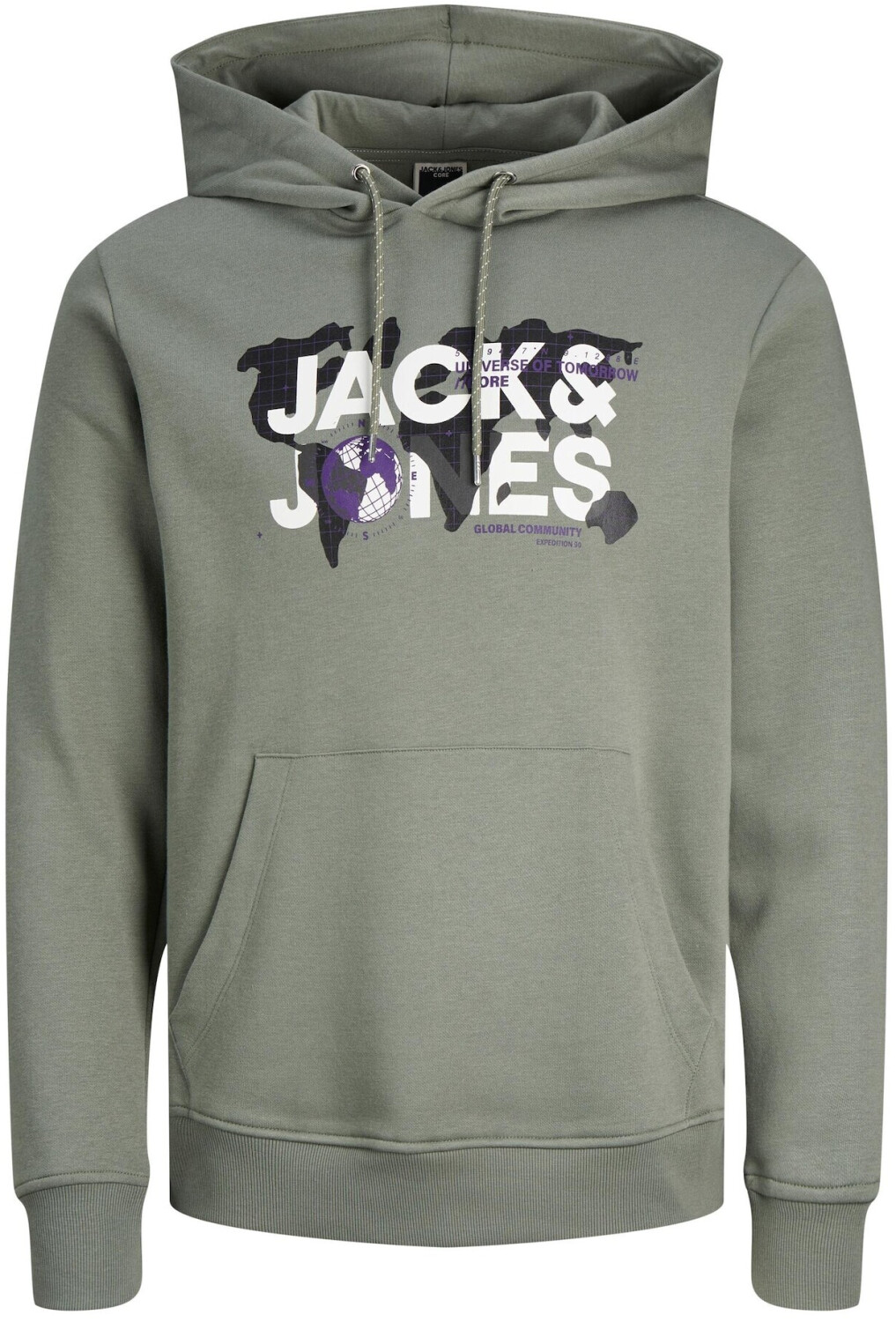 Jack & Jones Jcodust sweat hood sn (12240214-4337677) agave green
