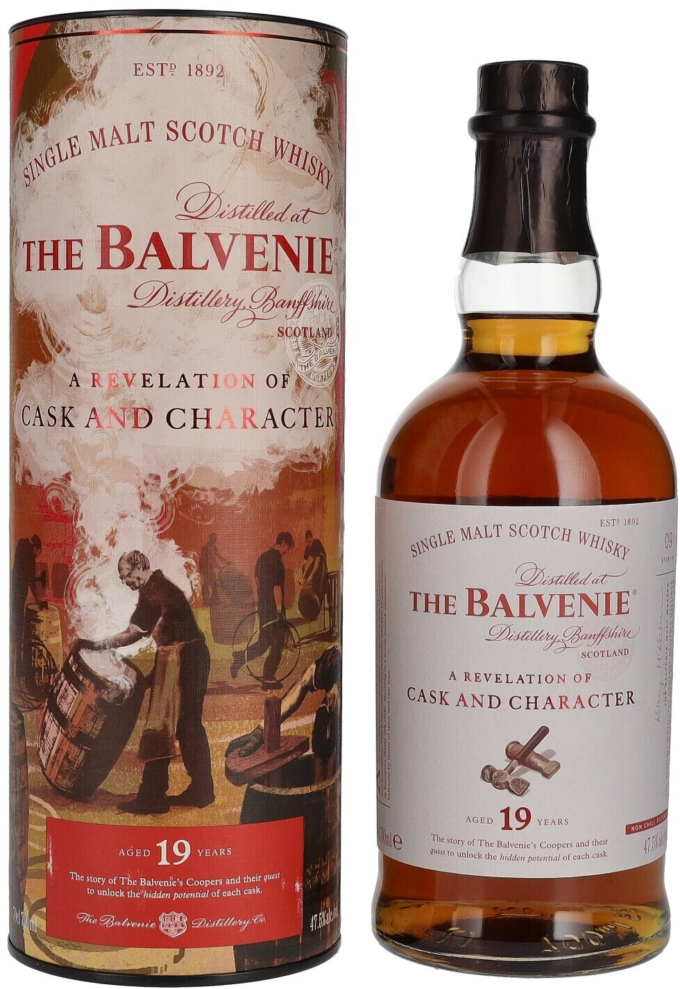 The Balvenie 19 Years A Revelation of Cask and Character 0,7l 47,5%