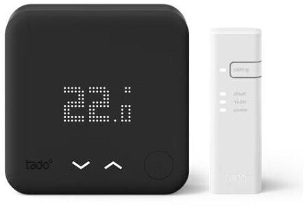 tado° Smart Thermostat Starter Kit V3+ Black Edition (1x Thermostat +  Bridge) a € 118,91 (oggi)