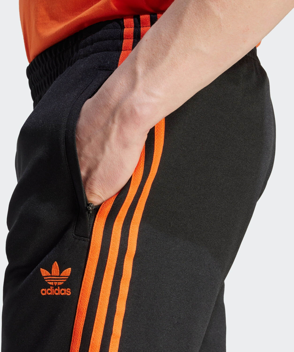 Adidas sporthose discount schwarz orange