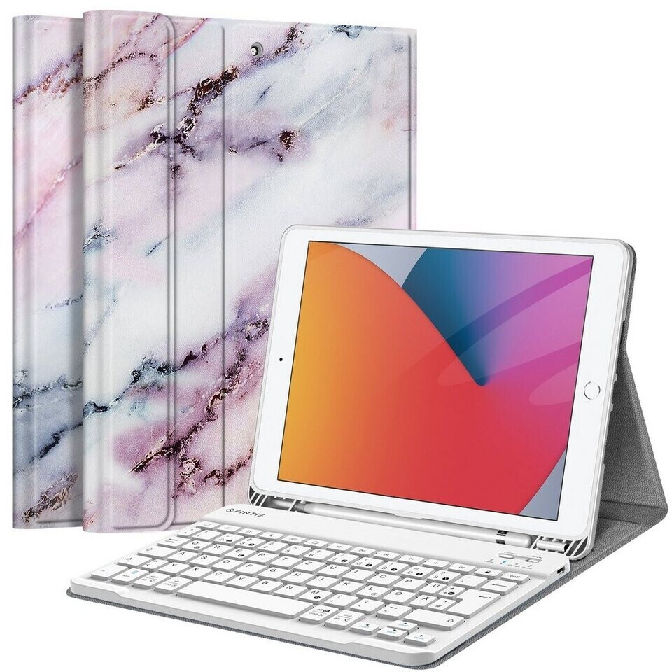 YENDOSTEEN Funda Para IPad 9ª (2021)/8ª (2020)/7ª (2019) Generación 10,2 Pulgadas,Ayerial De Montañas De Alivio Smart Cover Auto-Sueño/Estela