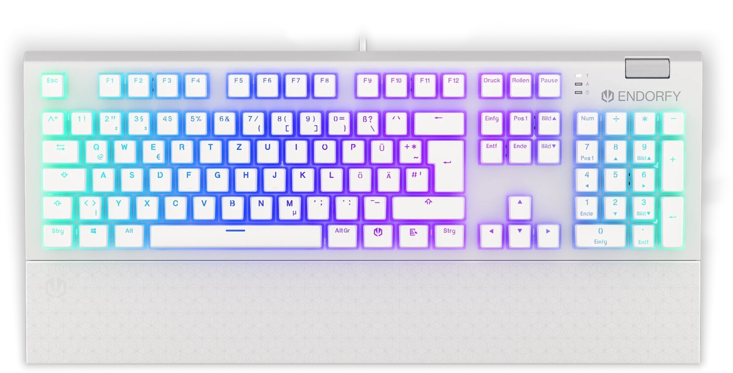 Endorfy Omnis Pudding Onyx White (Kailh Red) (DE)