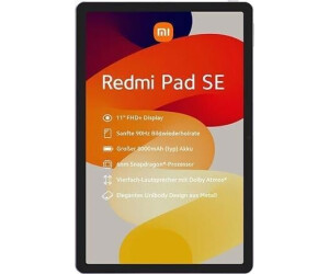Tablet Xiaomi Redmi Pad SE 8GB + 256GB (colores verde, morado y