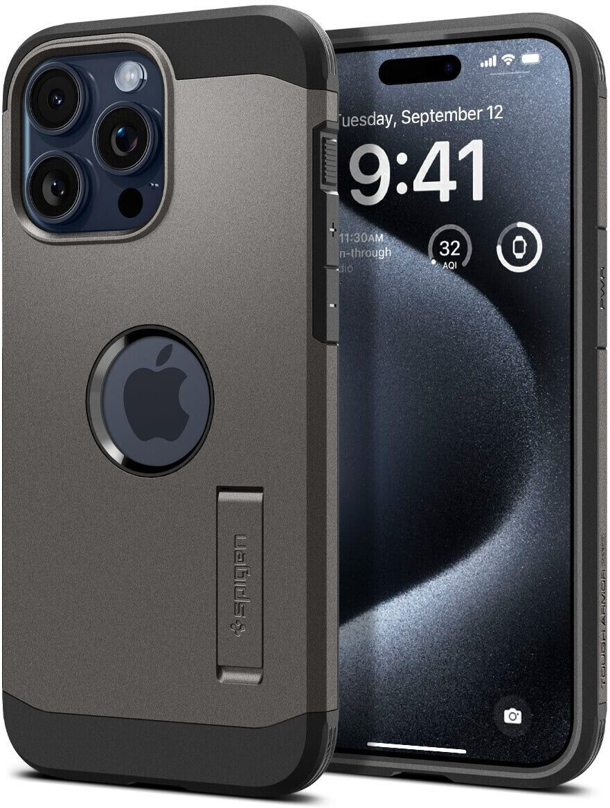 Spigen Case Tough Armor MagFit (iPhone 15 Pro) Gunmetal