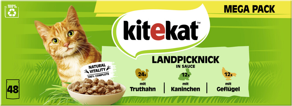 Kitekat Pâtée pour chat 48x85g Kitekat Pâtée pour chat 48x85g