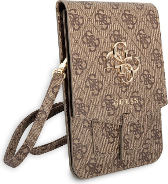 Guess PU 4G Metal Logo Phone Bag Brown, Bild 3