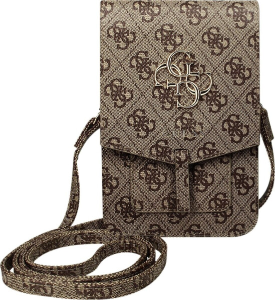 Guess PU 4G Metal Logo Phone Bag Brown, Bild 5