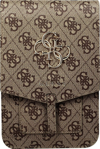 Guess PU 4G Metal Logo Phone Bag Brown, Bild 6