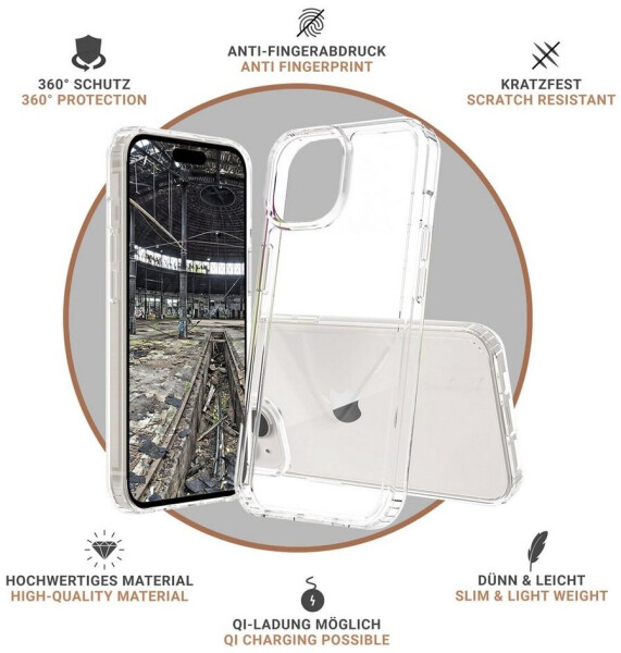 JT Berlin BackCase Pankow Clear für Apple iPhone 15 Plus transparent 11029, Bild 6
