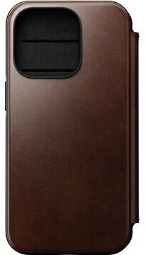 Nomad Goods Leather MagSafe Folio Brown für iPhone 14 Pro