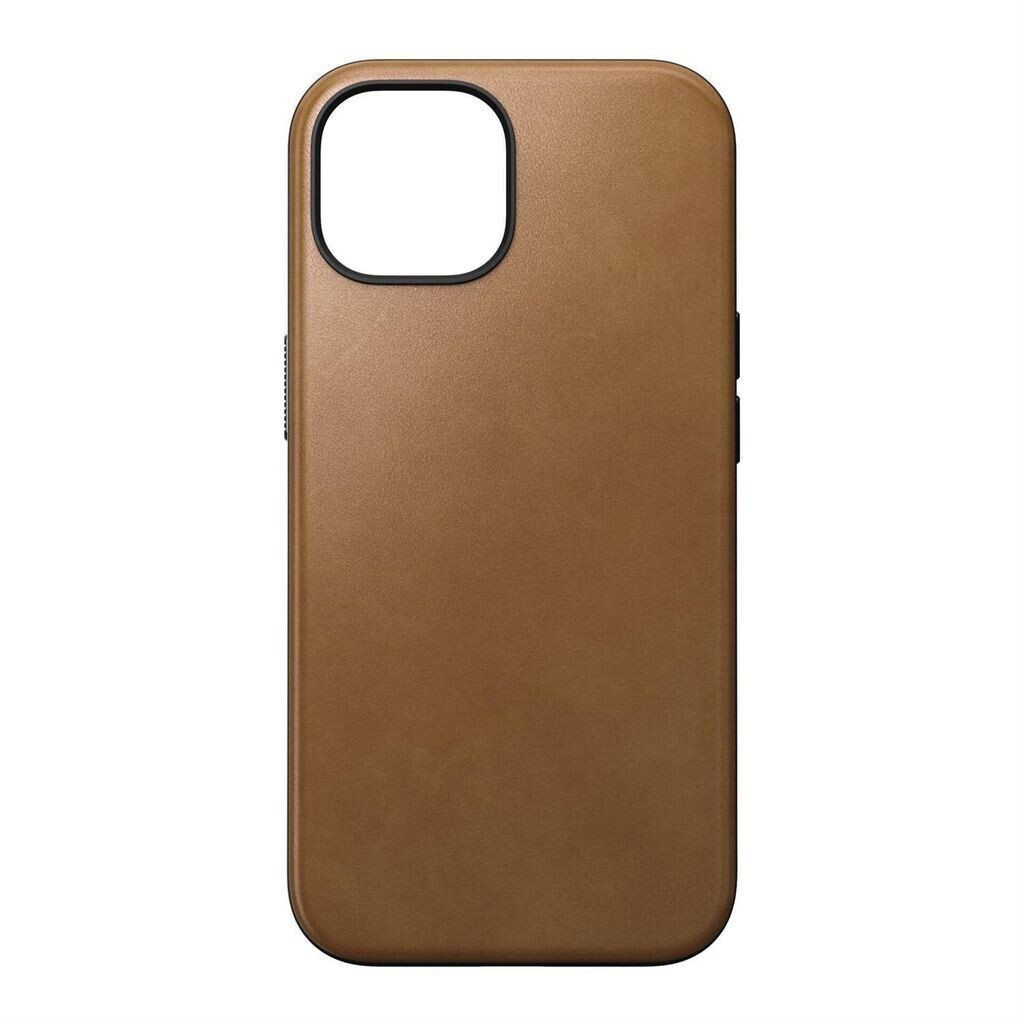 Nomad Goods Modern Leather Case English Tan iPhone 15