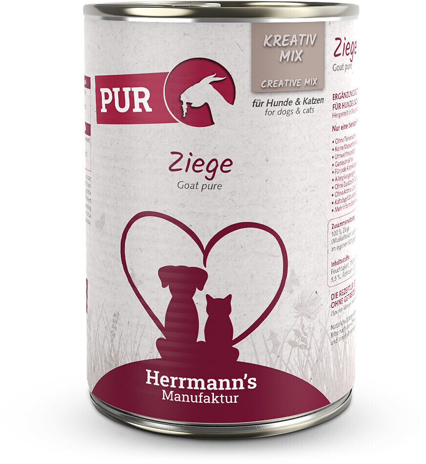 Herrmann's Kreativ-Mix wet dog and cat food Goat 400g