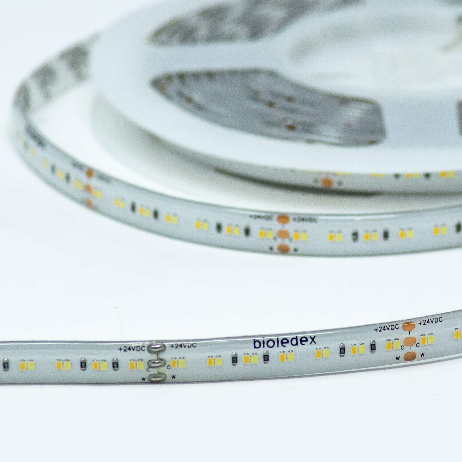 Bioledex LED Streifen 24V 90Ra 19,2W/m 252LED/m 3000-6500K IP65 5m Rolle  tunable white SMD Stripe ab 89,70 €