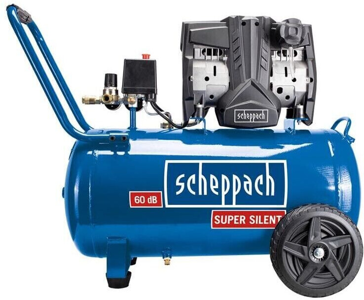 Scheppach Doppelzylinder Druckluft Kompressor HC105DC 100L Ölfrei