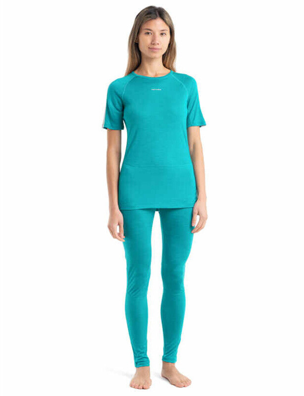 Icebreaker 125 ZoneKnit Merino Kurzarmshirt Damen flux green 